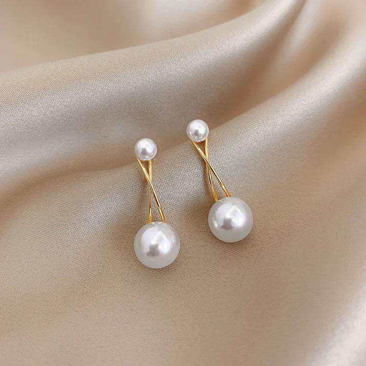 Close-up of elegant earrings with intricate design
