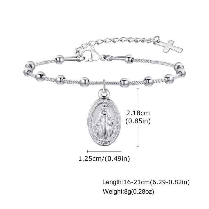Divine Grace Rosary Bracelet – Faith Woven in Golden Beauty