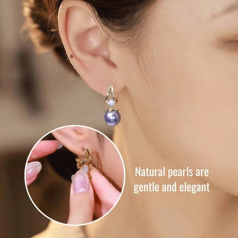 Pearl Earrings Copper Alloy Red Diamond Earrings Fashionable TemperameRadiate Grace with Every TurnThe ScarletLuxe™ Pearl &amp; Red Crystal Drop Earrings are a dazzling expression of classic charm and contemporary sophistication. CraftRemoloxPearl Earrings