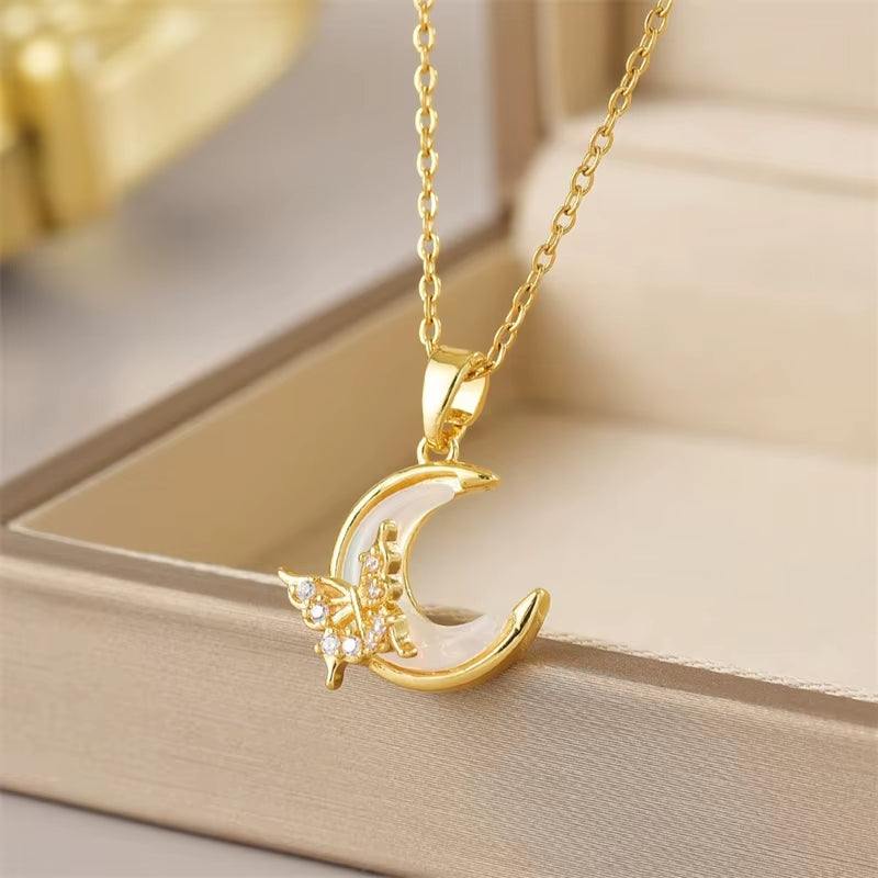Luna Bloom Butterfly Tassel Necklace – Grace in Every GlimmerA Dance of Light, Elegance, and FantasyDelicate yet bold, the Luna Bloom Butterfly Tassel Necklace is a tribute to femininity, freedom, and the beauty of fine detailRemoloxLuna Bloom Butterfly Tassel Necklace