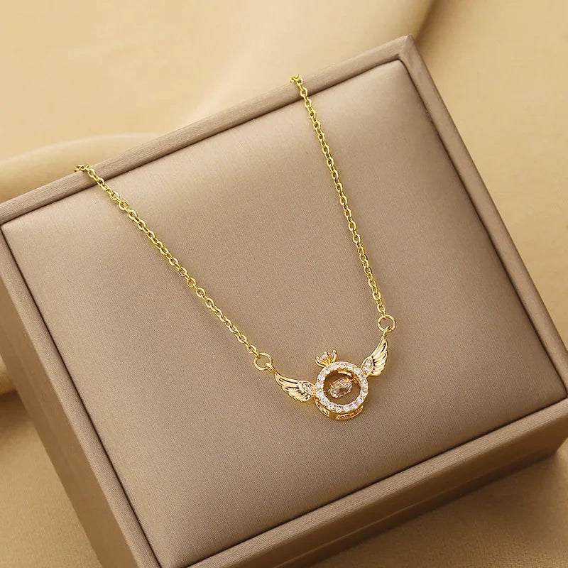 The Heart-Beating Clavicle Chain with Smart Angel Wings Is a Stylish, Where Style Meets SoulDelicate yet powerful, the CelestiaGlow™ Angel Wings Clavicle Chain is more than just jewelry – it’s a whisper of love, light, and inner beautyRemoloxHeart-Beating Clavicle Chain