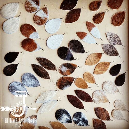 **Leather Earring Starter Pack-Hair-On-Hide-50 Paires 208n