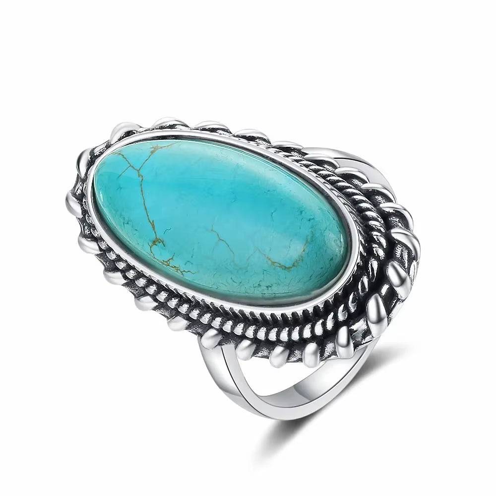 Desert Bloom Turquoise Ring – A Statement of Earthy EleganceWhere Bold Beauty Meets Timeless CraftThe Desert Bloom Turquoise Ring is a celebration of vintage soul and natural luxury. Set in premium 925 sterling silver, the ceRemoloxDesert Bloom Turquoise Ring