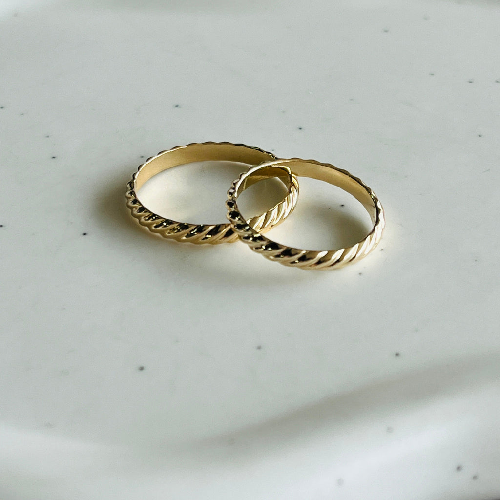 14k gold filled SHORE BAND RING