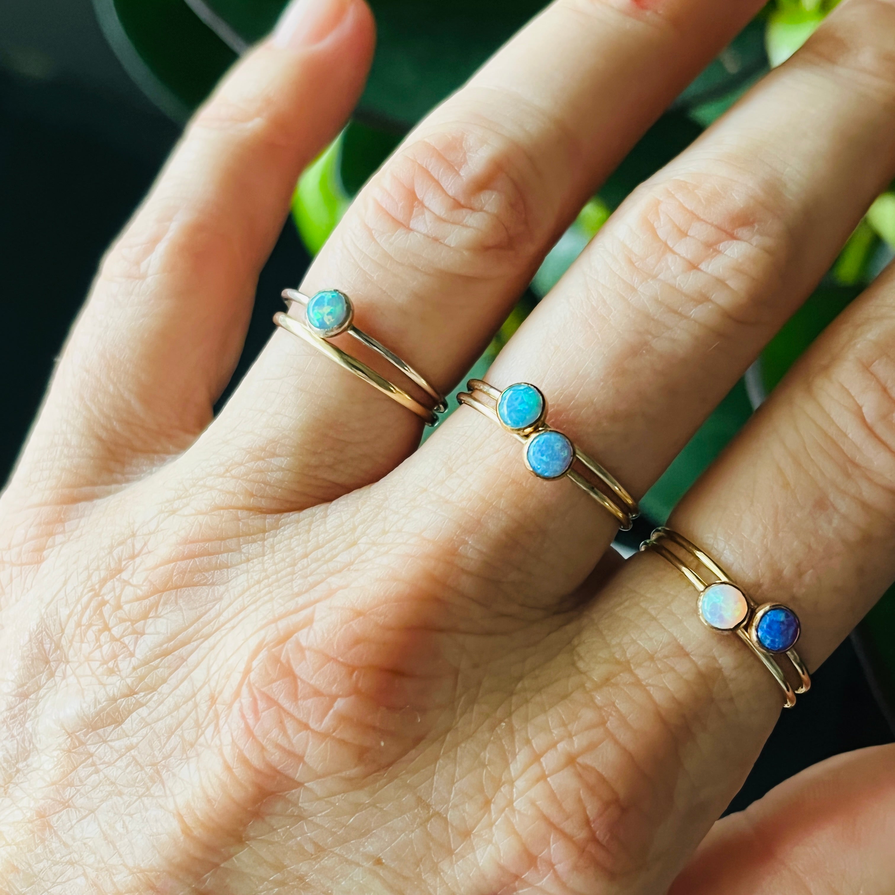 14K Gold Filled "MARIA" OPAL RING