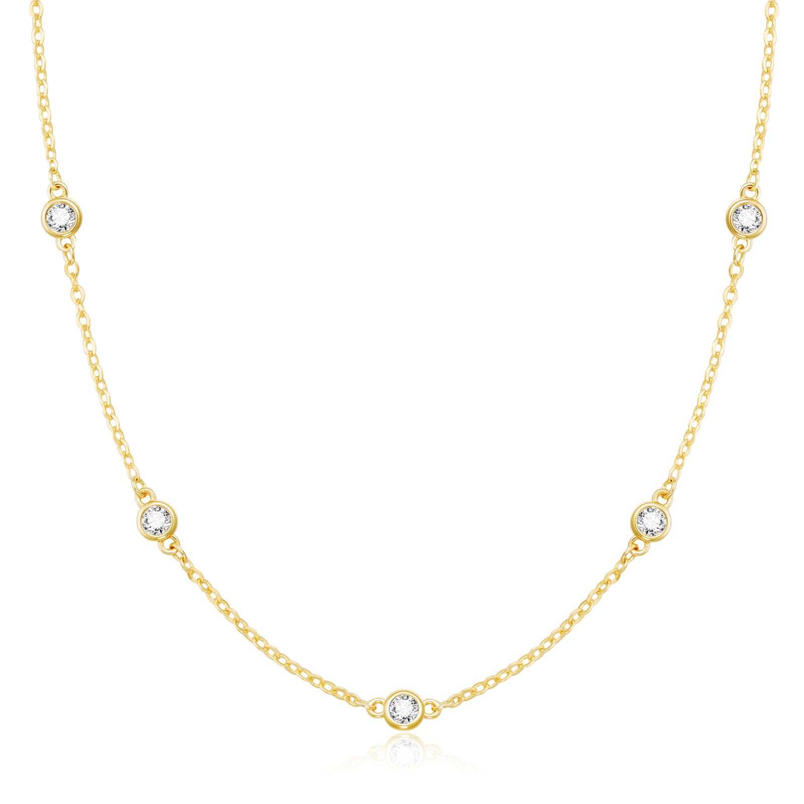 CUEZIY Mothers Day Gifts - Dainty Silver Gold Necklaces