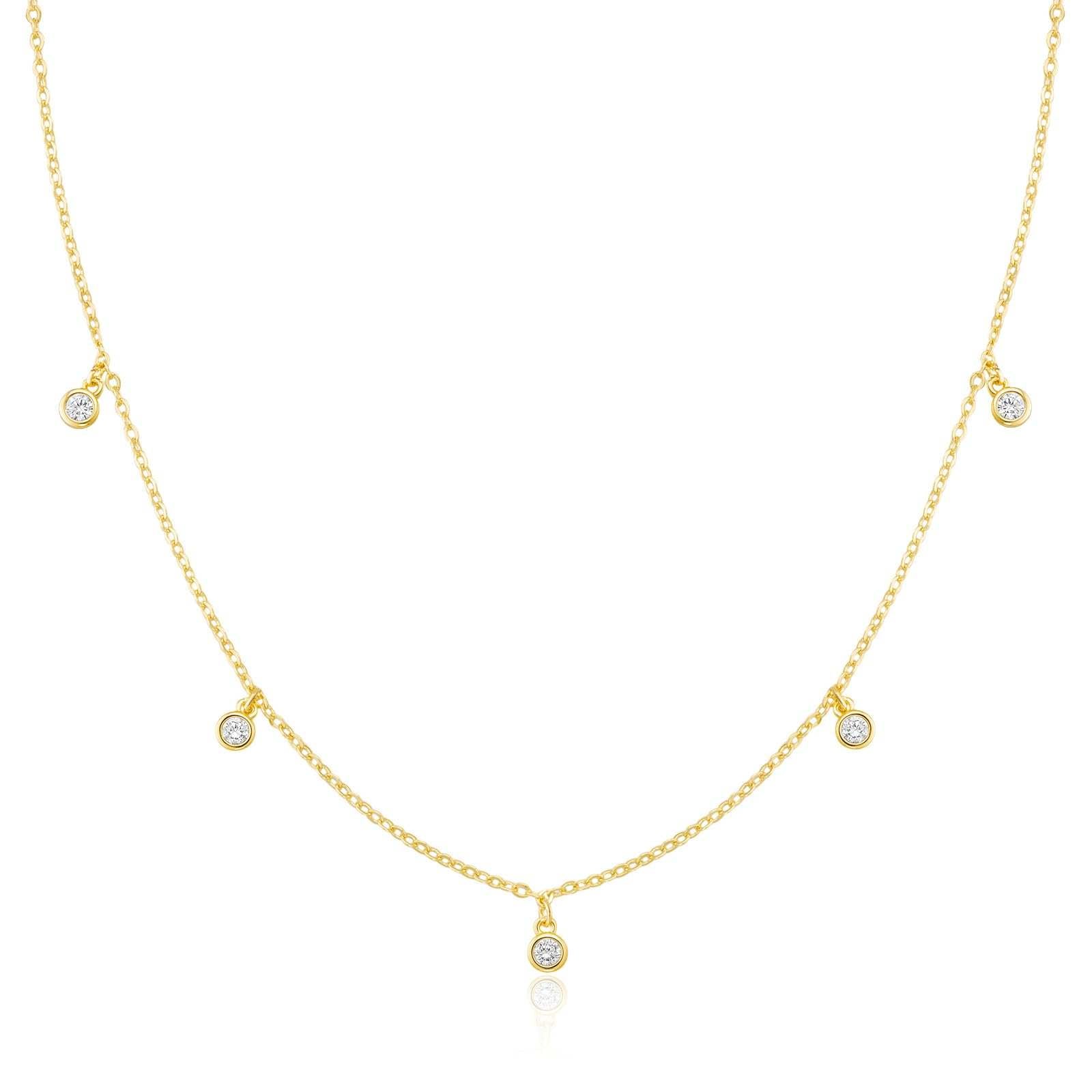 CUEZIY Mothers Day Gifts - Dainty Silver Gold Necklaces