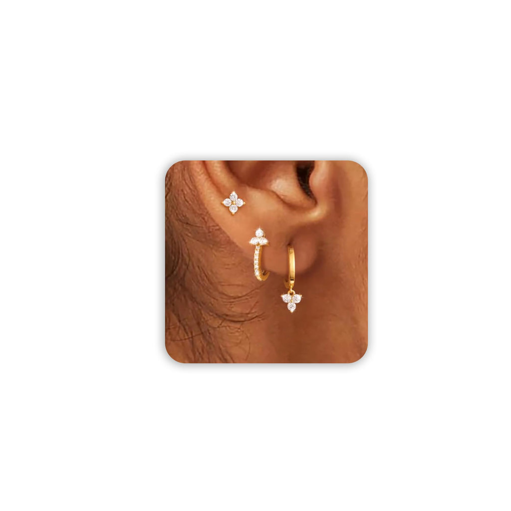 Freekiss 3 Pairs Gold Hoop Earrings Set for Women