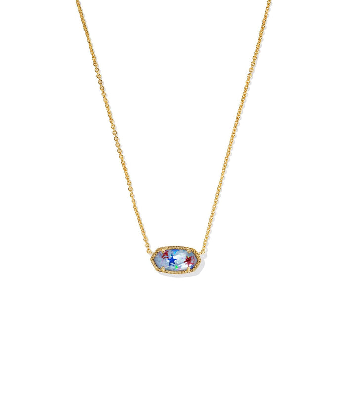 Kendra Scott Elisa Pendant Necklace for Women, Fashion Jewelry, 14k Gold-Plated