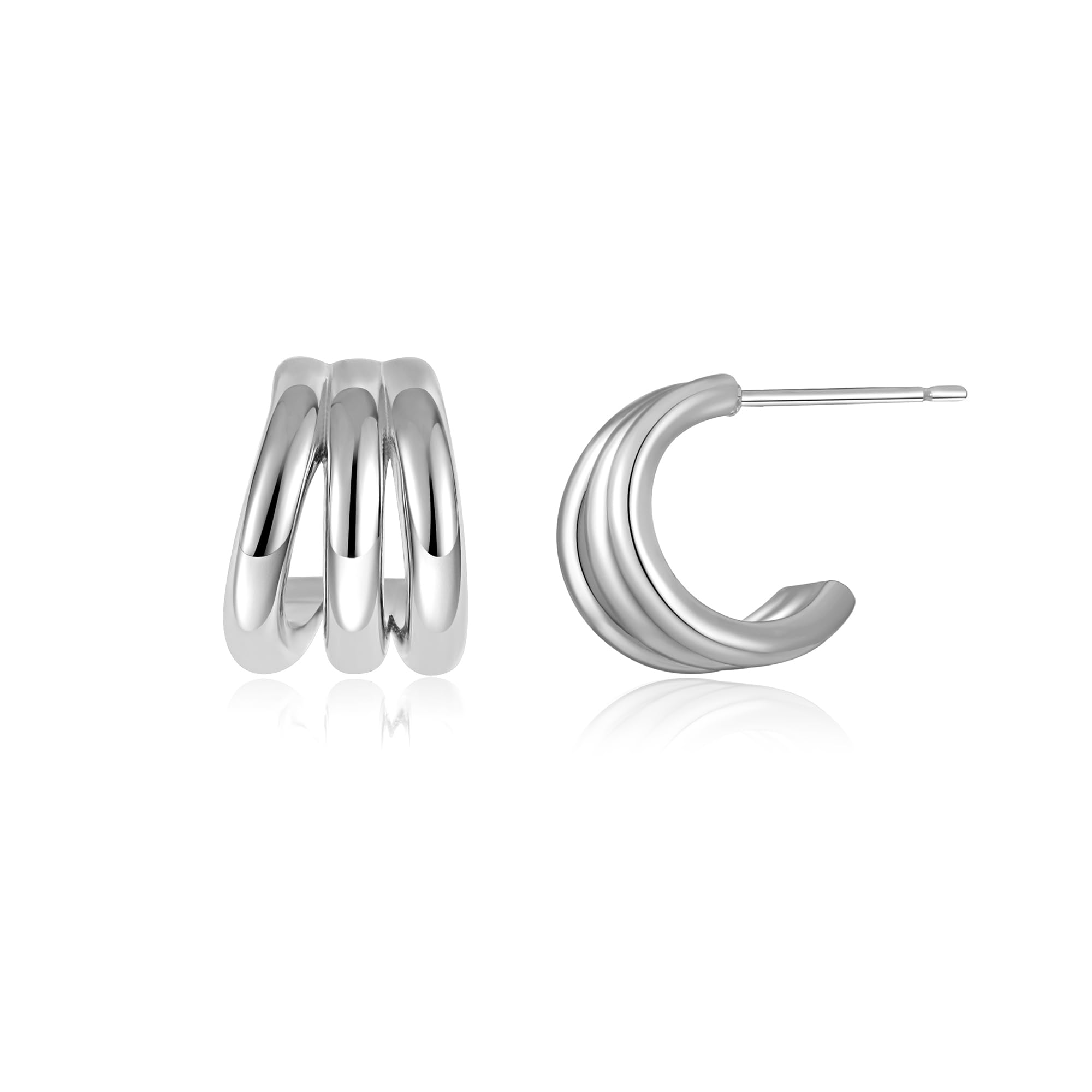 Boucles d'oreilles pendantes nœud doré – Pendantes massives hypoallergéniques