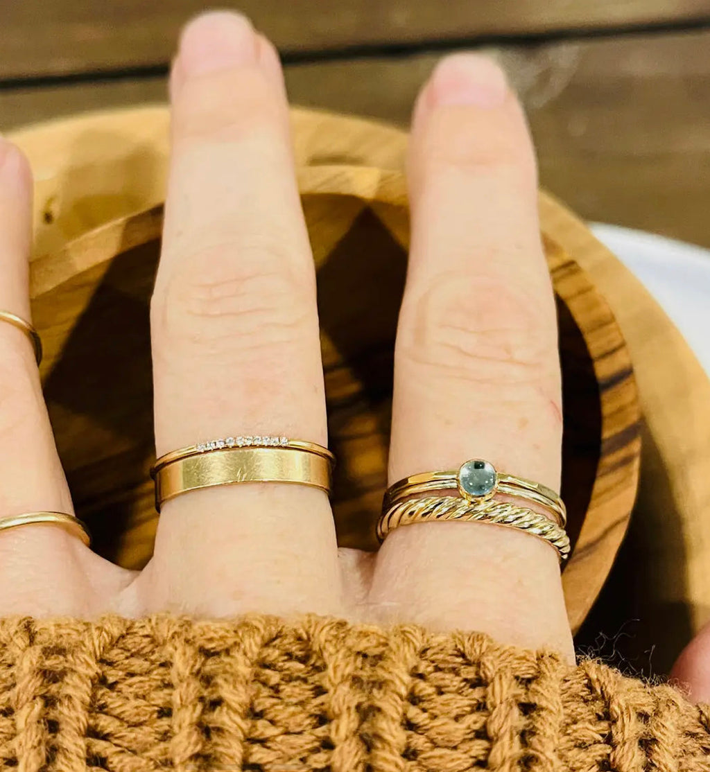 14k gold filled SHORE BAND RING