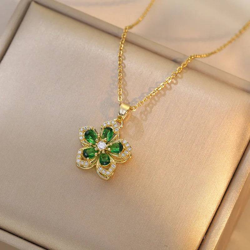 Eternal Bloom Rotatable Flower Necklace – Romance in Every TurnA Flower That Spins with Love and LightUnveil the magic of love and elegance with the Eternal Bloom Rotatable Flower Necklace. Expertly crafted from 316L stainless sRemoloxEternal Bloom Rotatable Flower Necklace