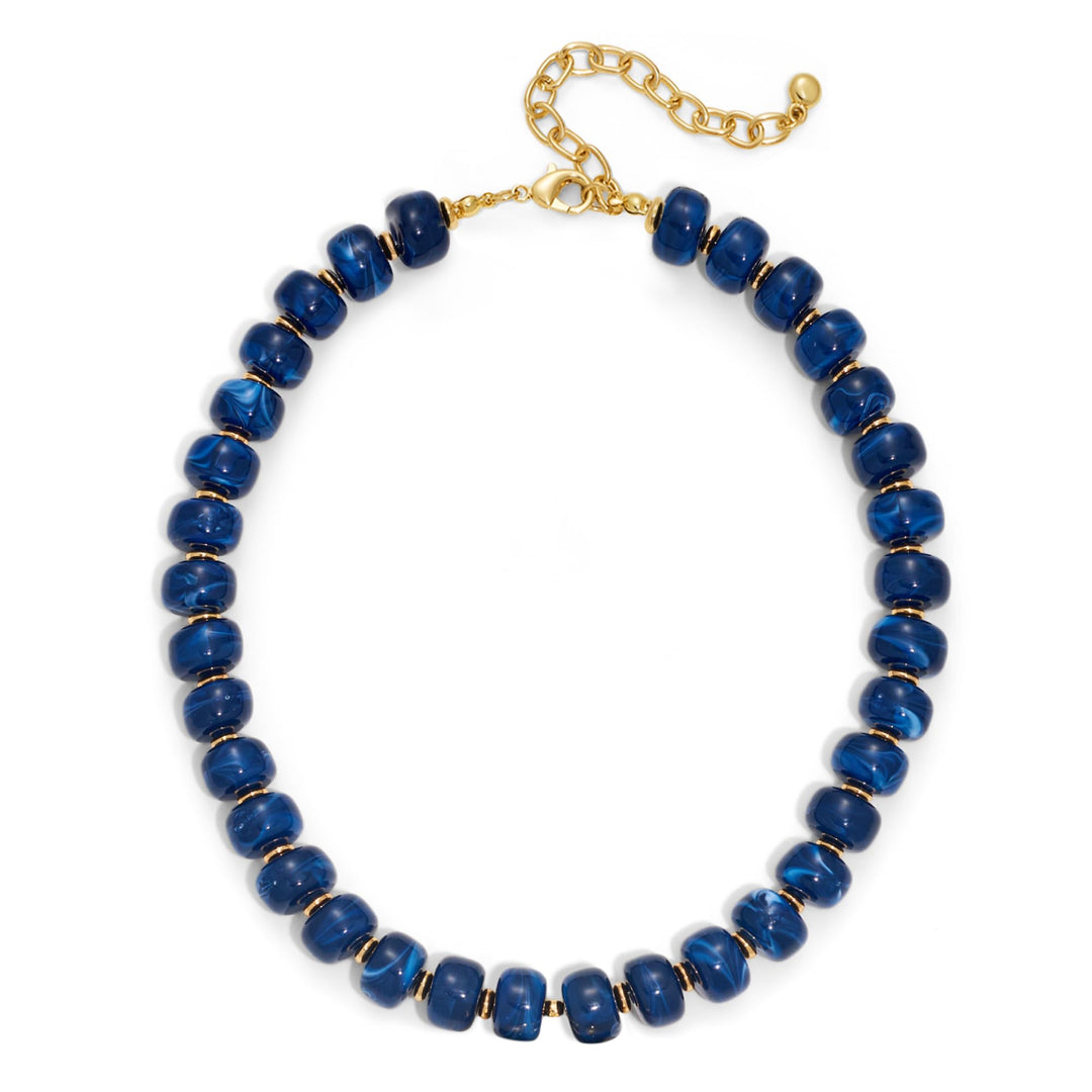 LILIE&WHITE Resin Chunky Beaded Necklace for Women Minimalistic Modern Statement Necklace Jewelry Accessories