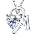 moissanite heart necklaces for women