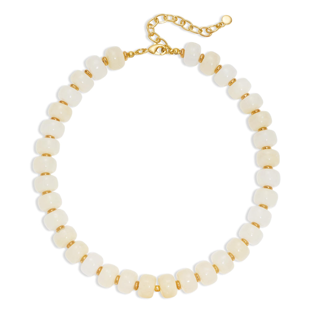 LILIE&WHITE Resin Chunky Beaded Necklace for Women Minimalistic Modern Statement Necklace Jewelry Accessories