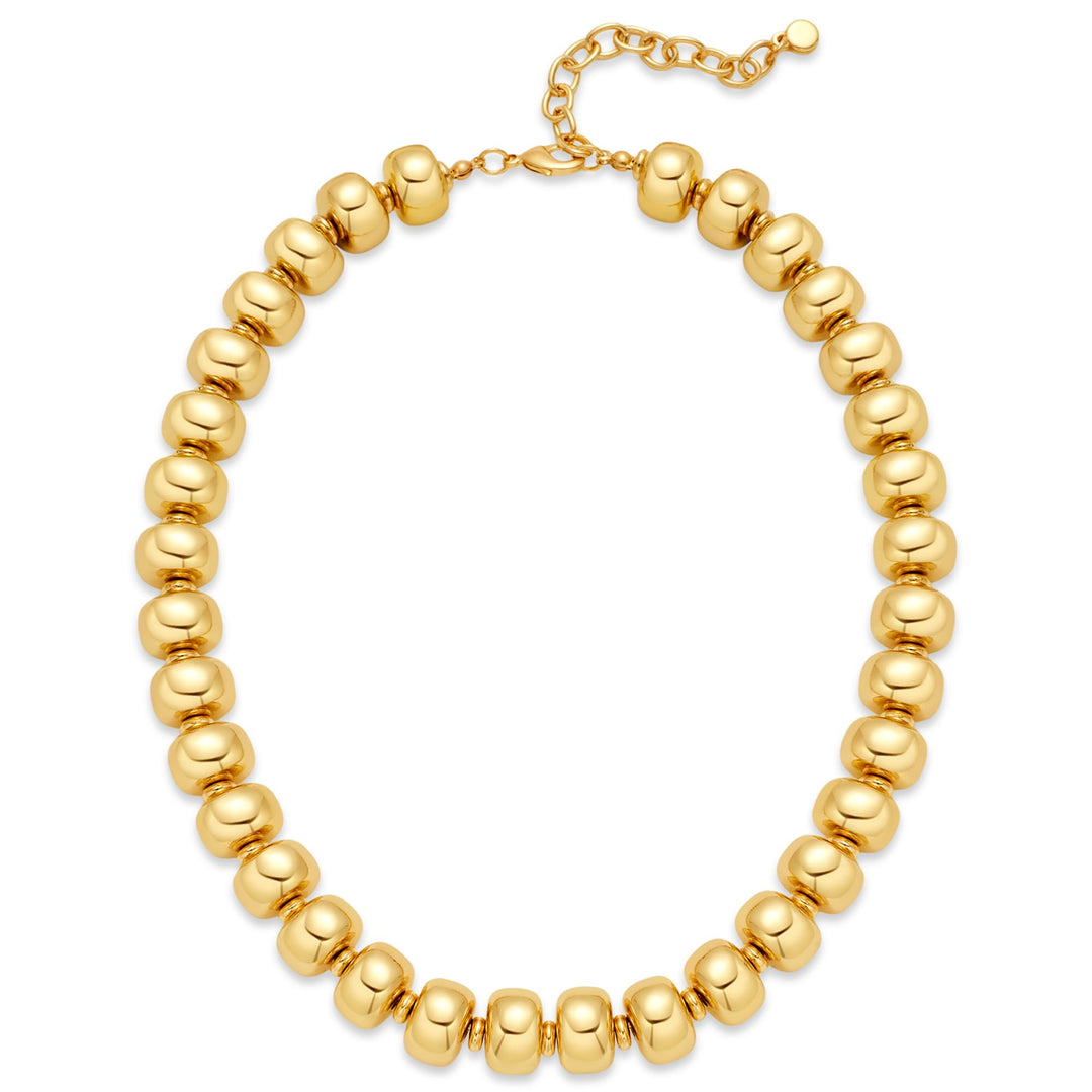 LILIE&WHITE Resin Chunky Beaded Necklace for Women Minimalistic Modern Statement Necklace Jewelry Accessories