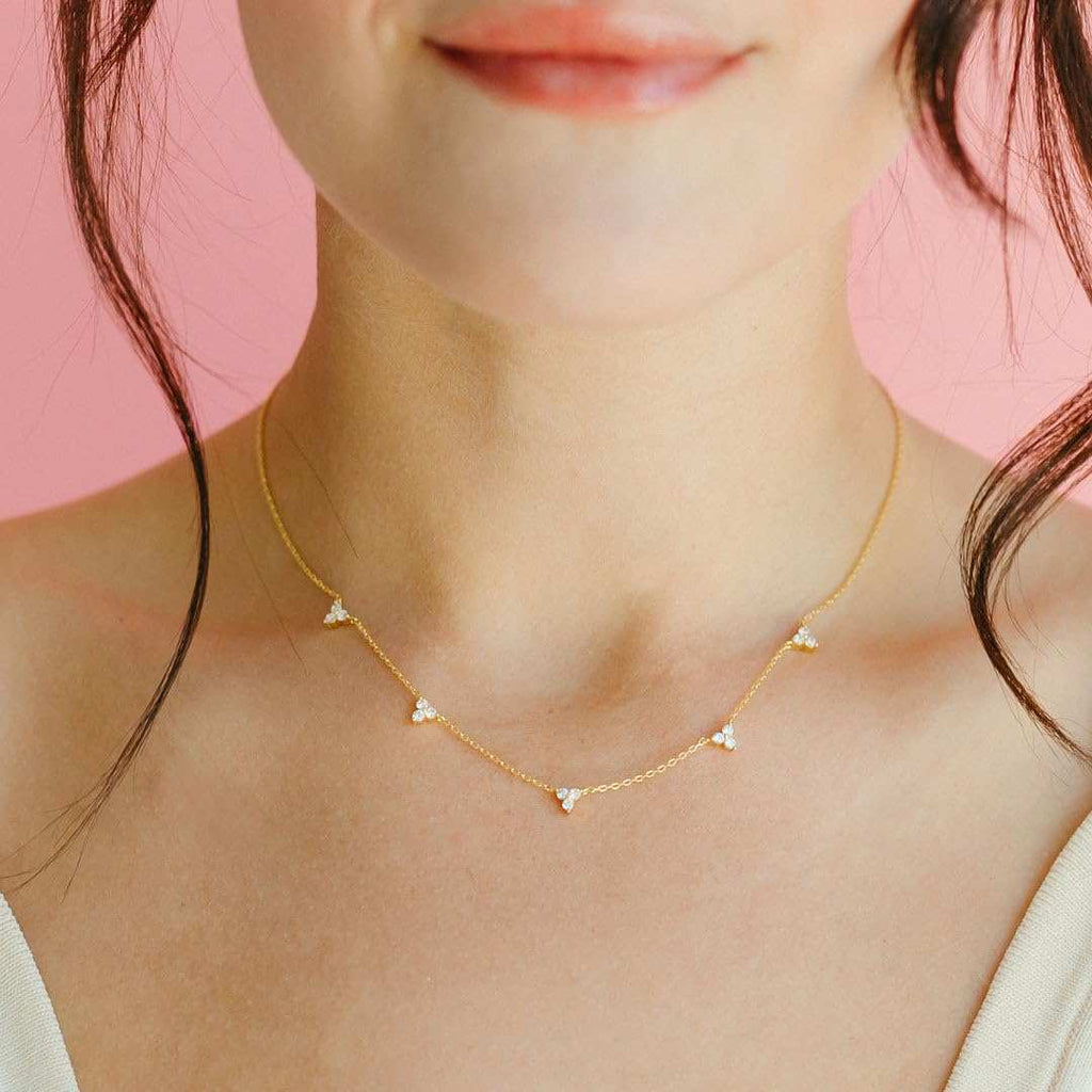 CUEZIY Mothers Day Gifts - Dainty Silver Gold Necklaces