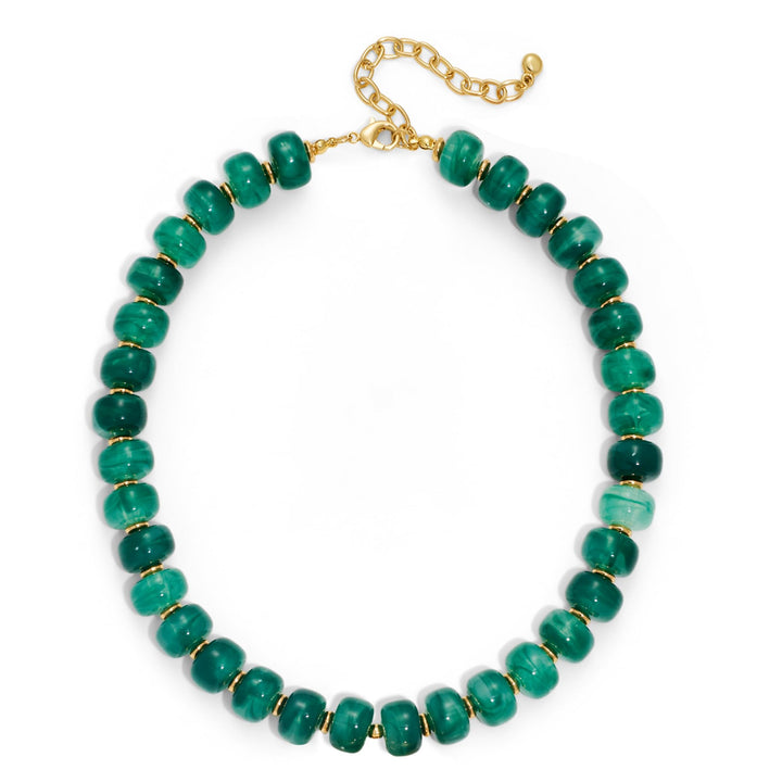 LILIE&WHITE Resin Chunky Beaded Necklace for Women Minimalistic Modern Statement Necklace Jewelry Accessories