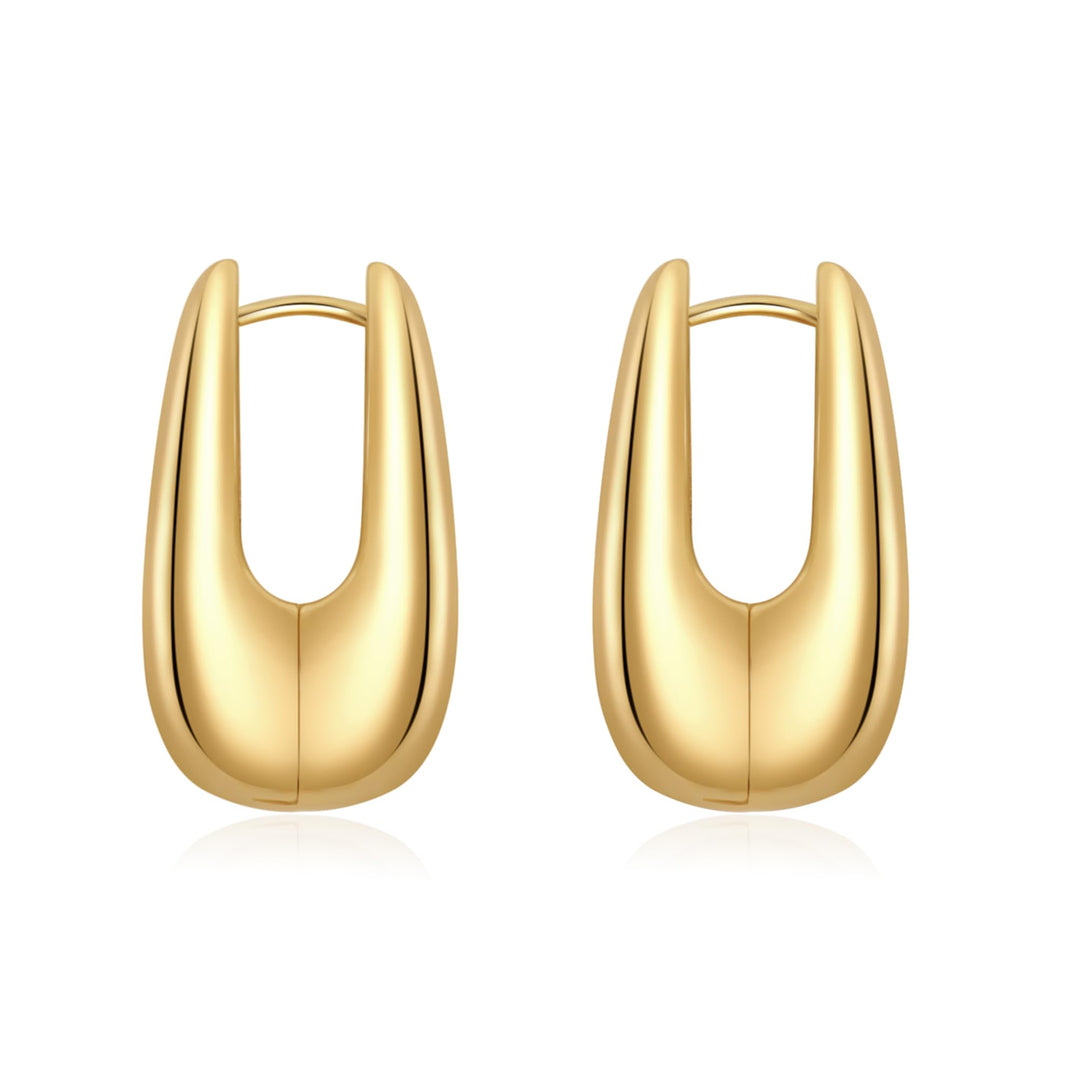 SHERLOVE Trendy Gold Plated Knot Earrings for Women Chunky Statement Drop Dangle Earrings Lightweight Hypoallergenic Fashion Accessories Gold Jewelry Gifts for Womens