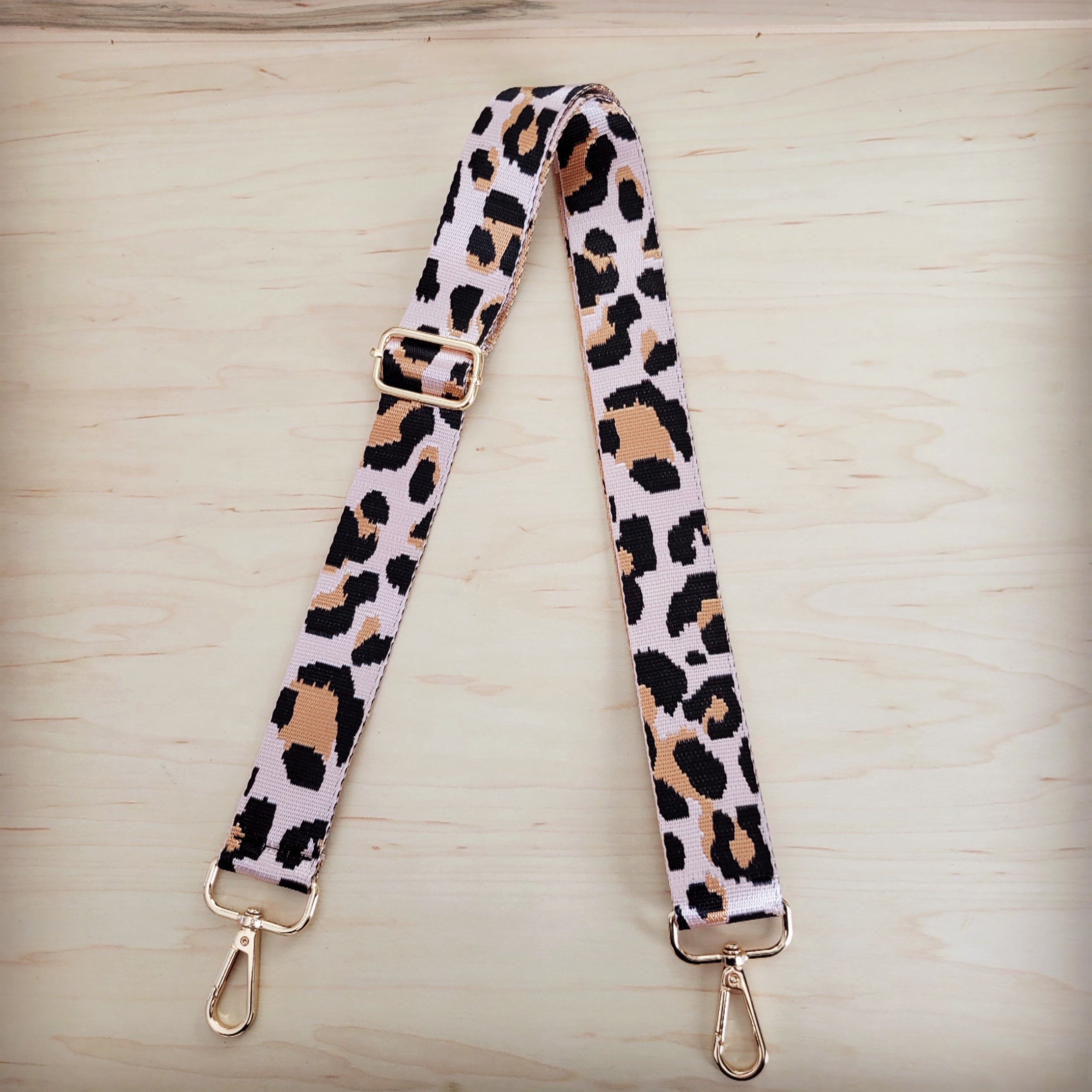 Nylon Adjustable Leopard Print Crossbody Strap 401s