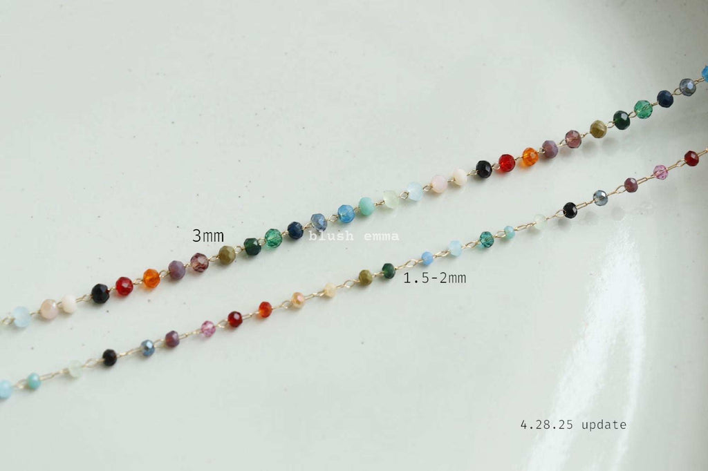 Rainbow Gemstone Beaded Necklace – A Dainty Touch of Color and CharmA Splash of Color, A Dash of JoyThe Rainbow Gemstone Beaded Necklace brings a burst of vibrant color and effortless elegance to your collection. Crafted with 1.5mm sRemoloxRainbow Gemstone Beaded Necklace