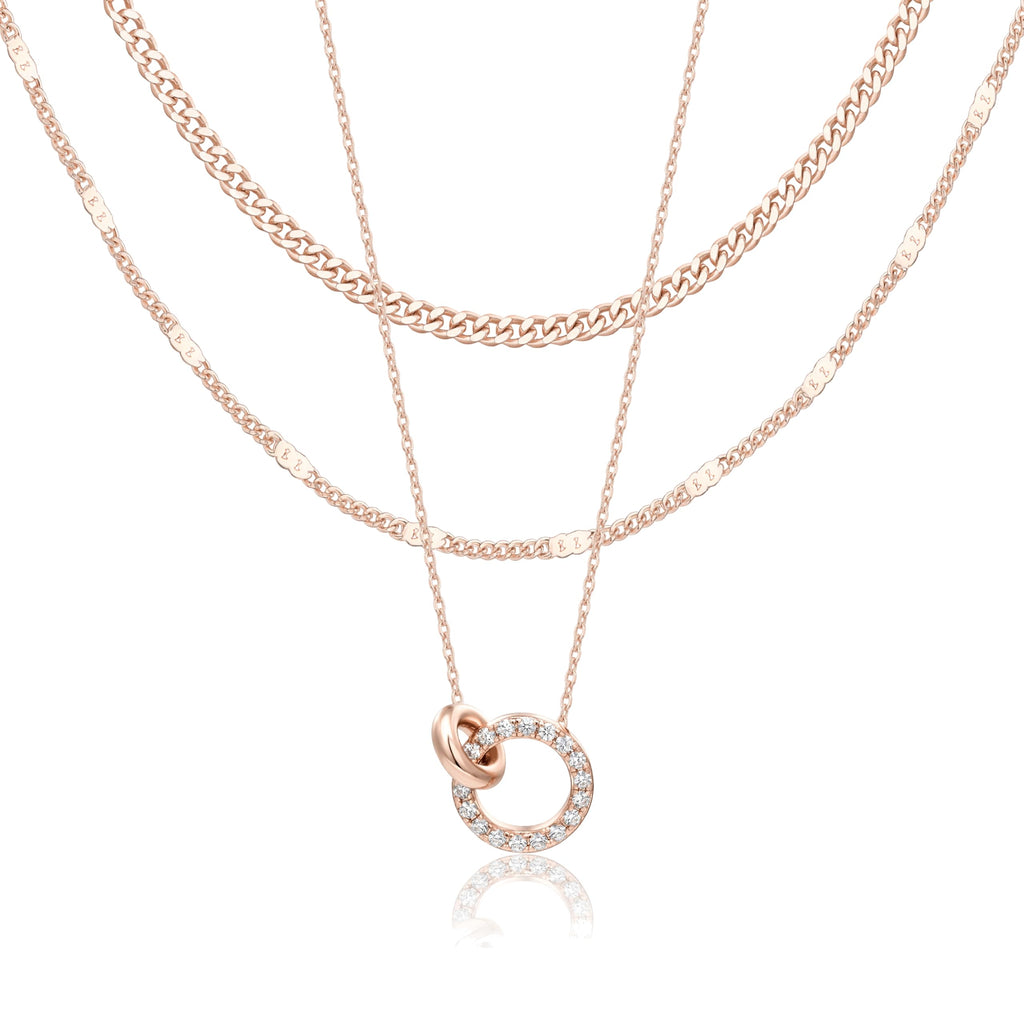 Lot de colliers en plaqué or 14 carats – Bijoux à pendentifs superposables qui ne ternissent pas
