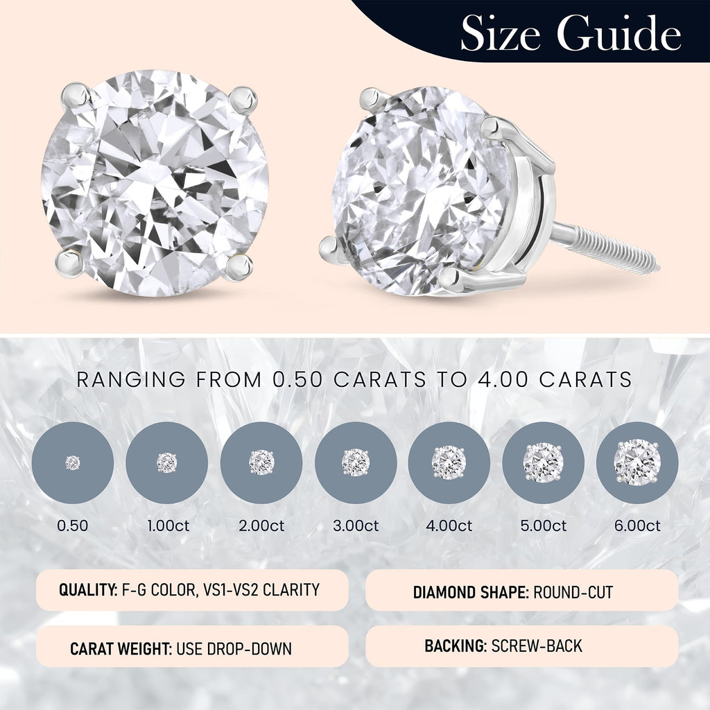 The Diamond Channel CERTIFIED 1 to 6 Carat LAB GROWN Earring