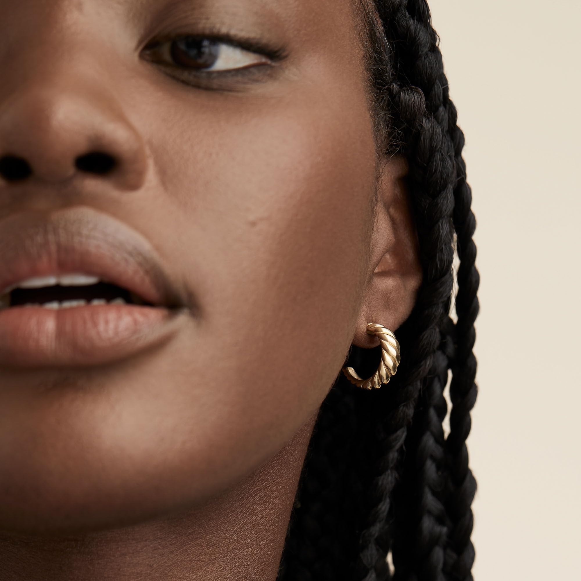 Freekiss 3 Pairs Gold Hoop Earrings Set for Women