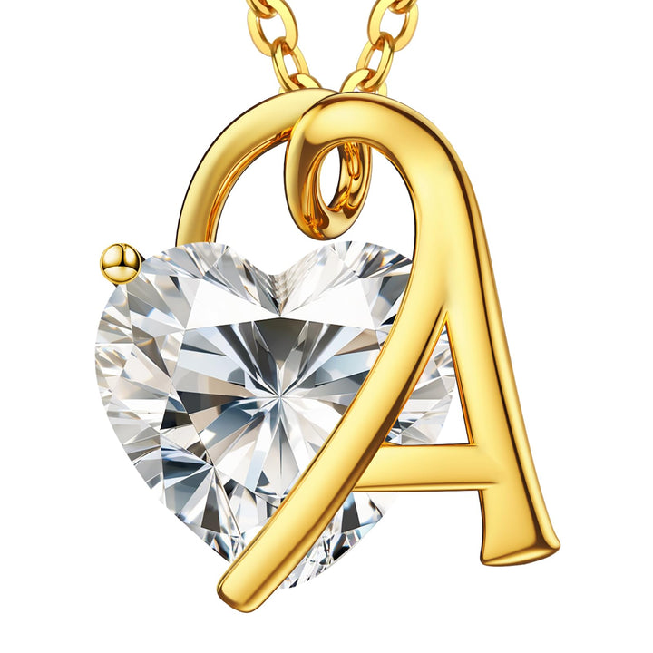 moissanite heart necklaces for women
