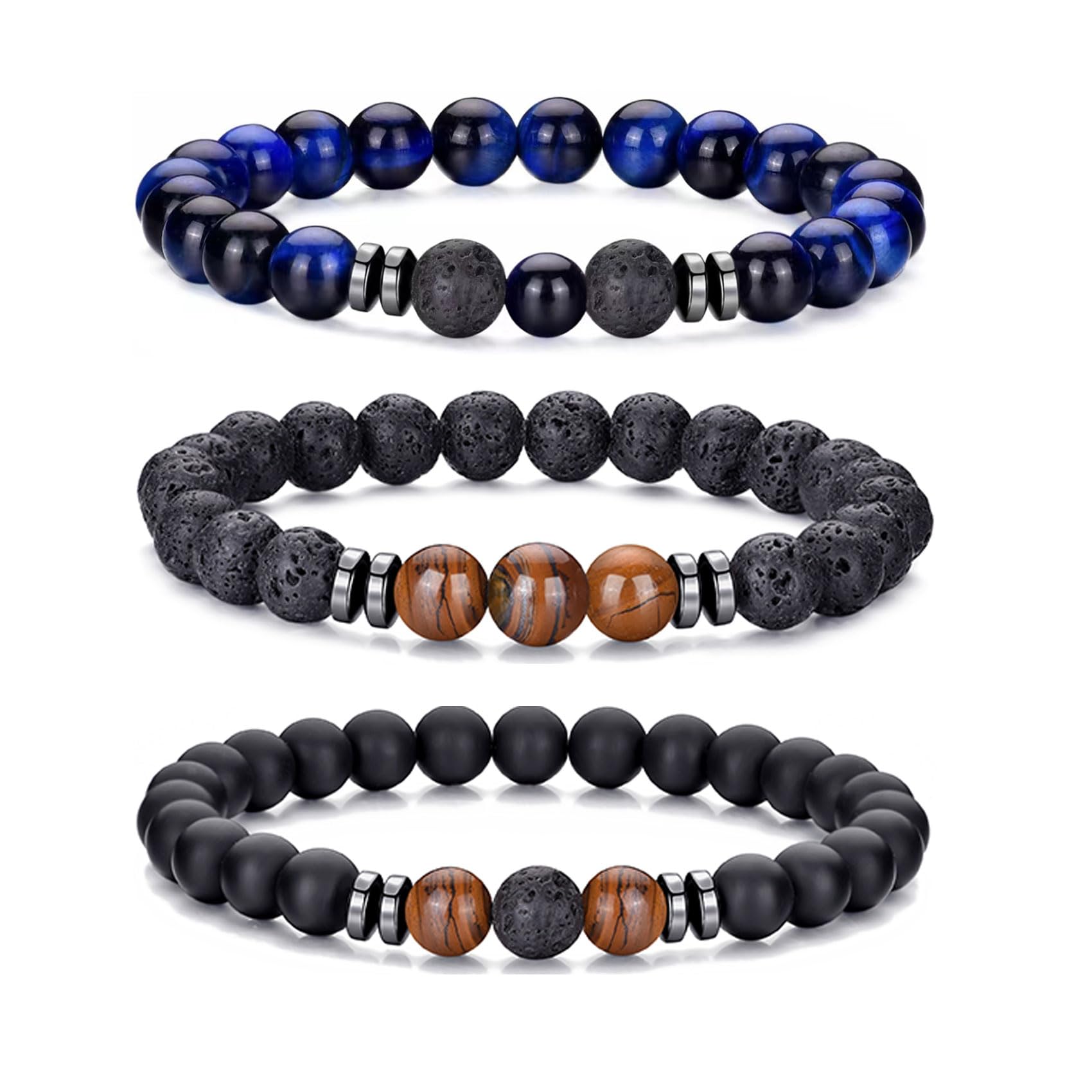 RANKEEF Tiger Eye Bracelet For Men