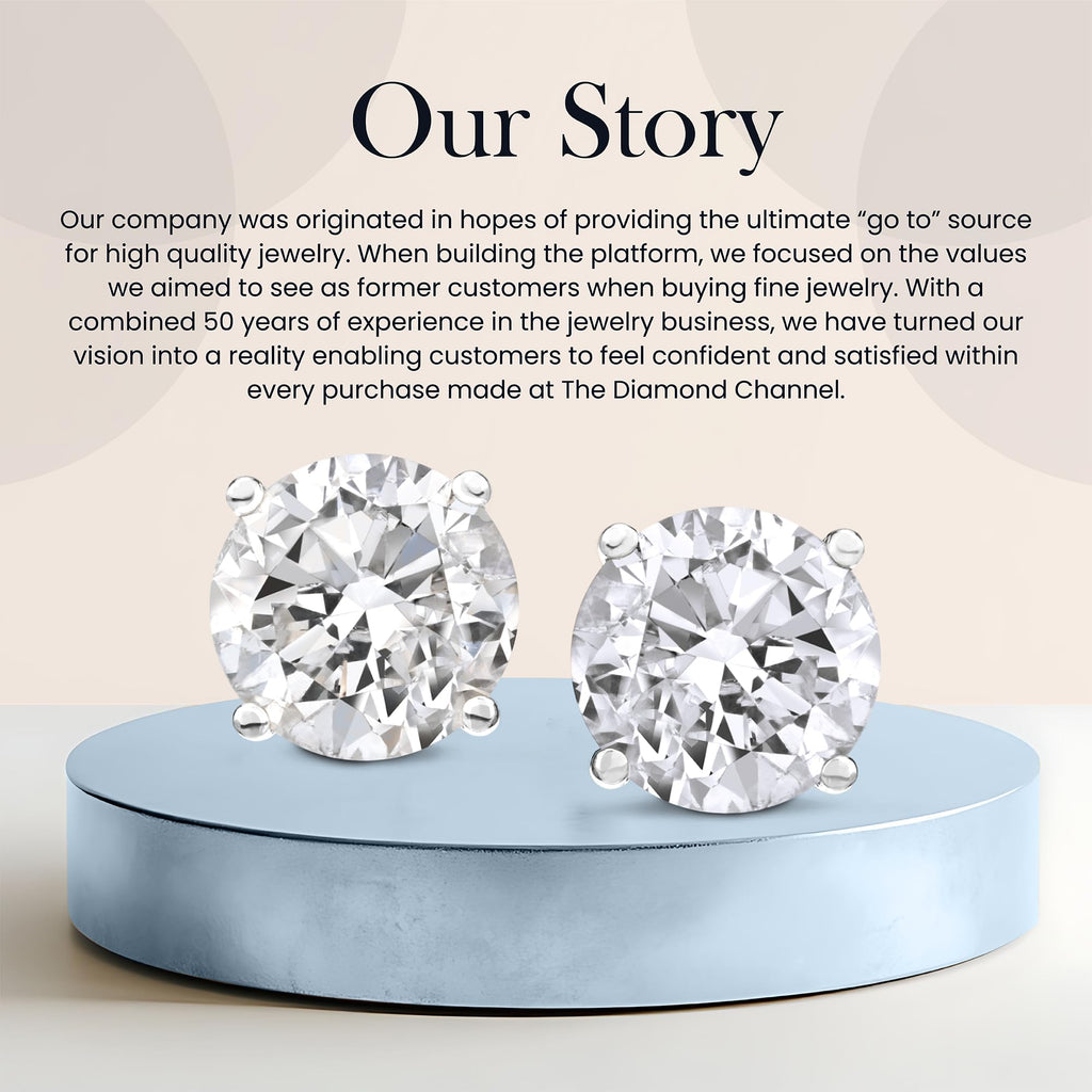 The Diamond Channel CERTIFIED 1 to 6 Carat LAB GROWN Earring