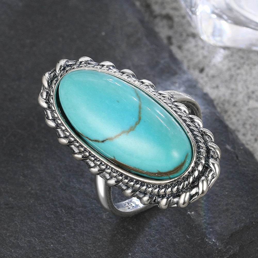 Desert Bloom Turquoise Ring – A Statement of Earthy EleganceWhere Bold Beauty Meets Timeless CraftThe Desert Bloom Turquoise Ring is a celebration of vintage soul and natural luxury. Set in premium 925 sterling silver, the ceRemoloxDesert Bloom Turquoise Ring