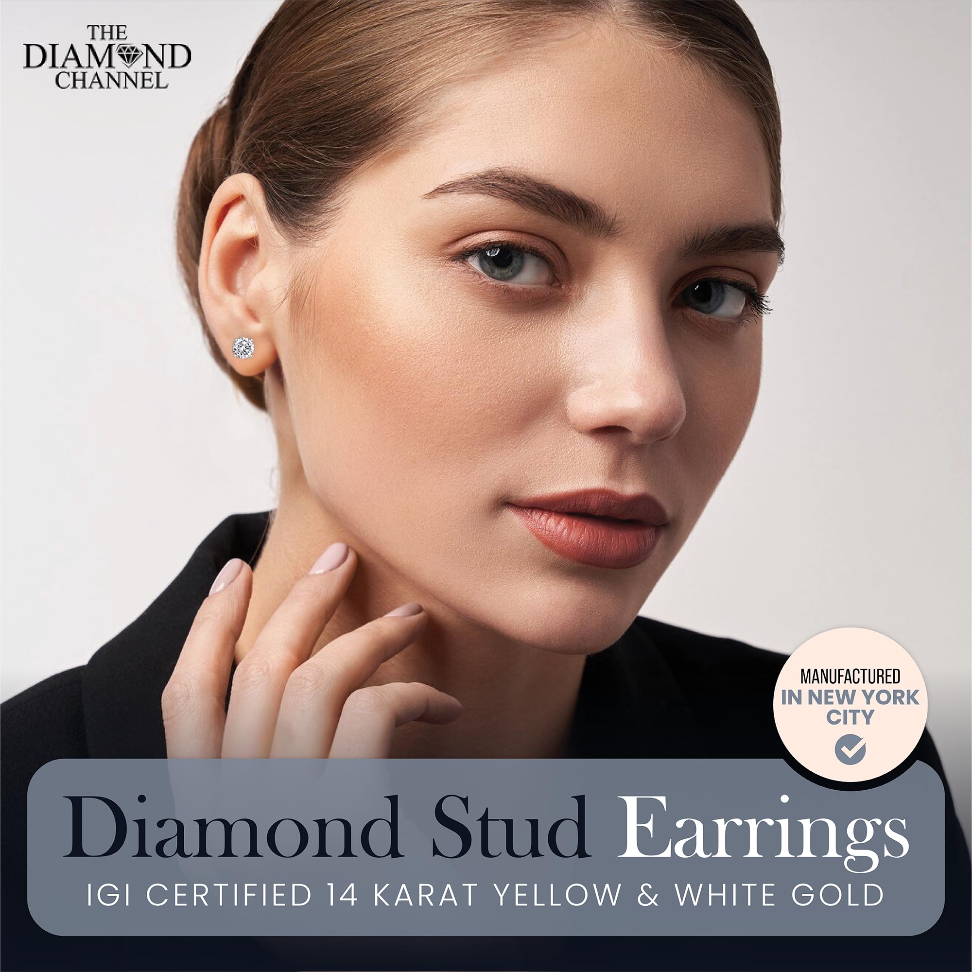 The Diamond Channel CERTIFIED 1 to 6 Carat LAB GROWN Earring