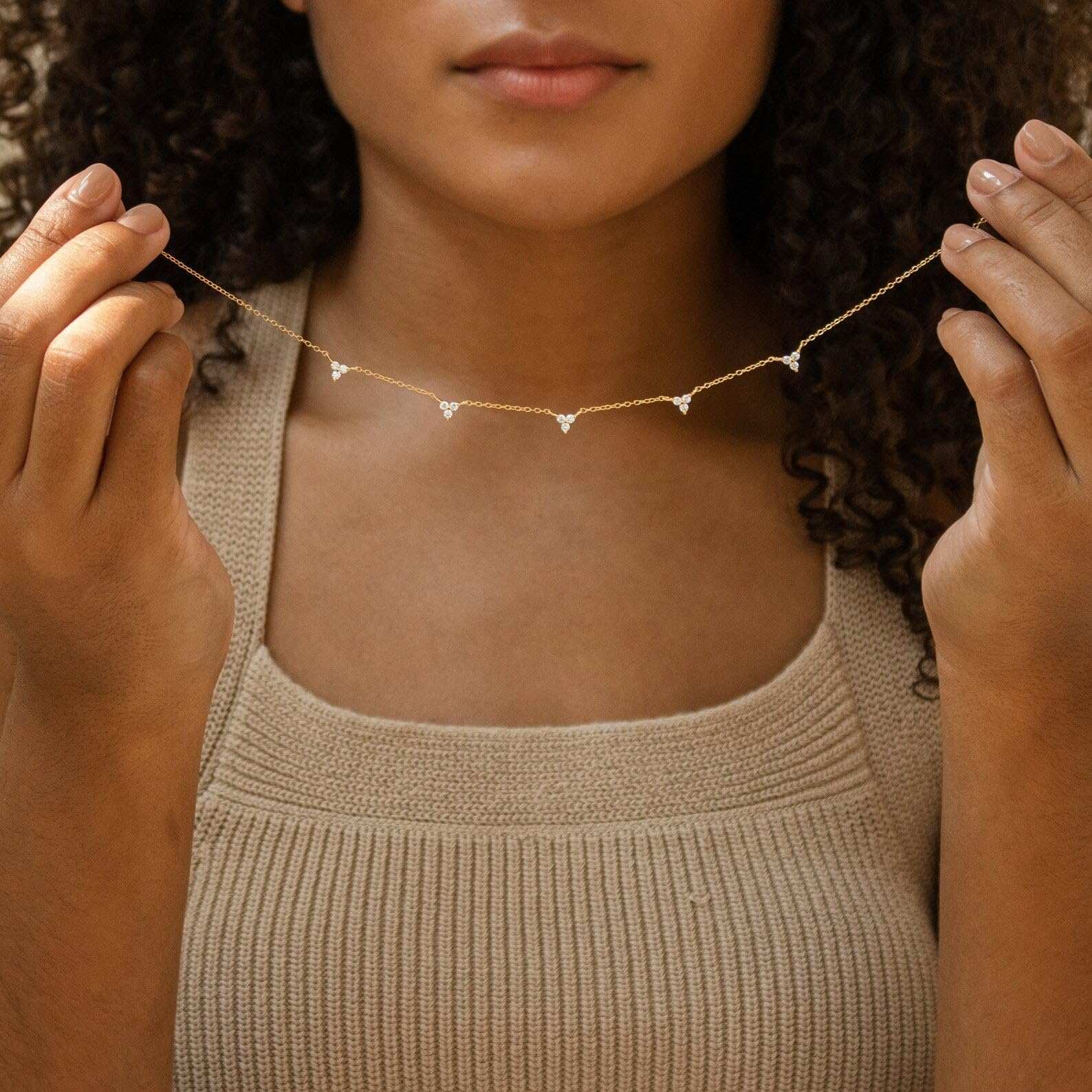 CUEZIY Mothers Day Gifts - Dainty Silver Gold Necklaces