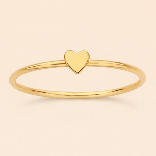 14k gold filled LOVE HEART STACKING RING