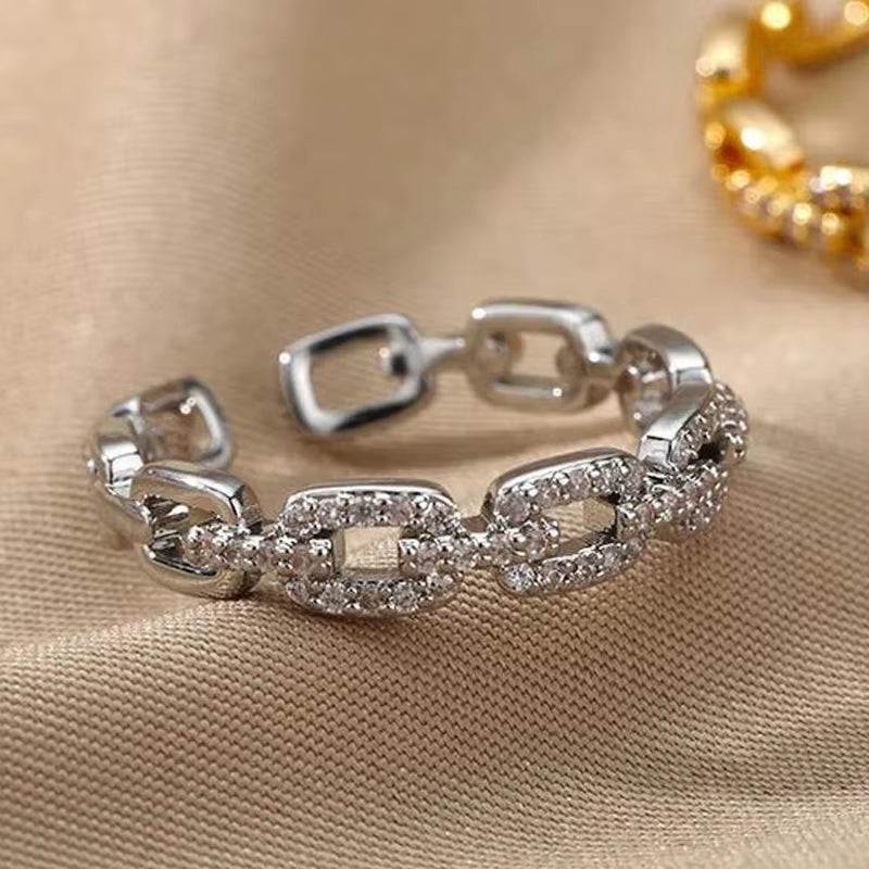 EverTwist™ Geometric Zircon Open Ring – Timeless Sparkle, Modern LoveWhere Elegance Meets EdgeThe EverTwist™ Open Ring is a perfect fusion of contemporary design and lasting elegance. Crafted from durable stainless steel with a geometRemoloxEverTwist™ Open Ring