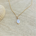 RAINBOW MOONSTONE GEM NECKLACE