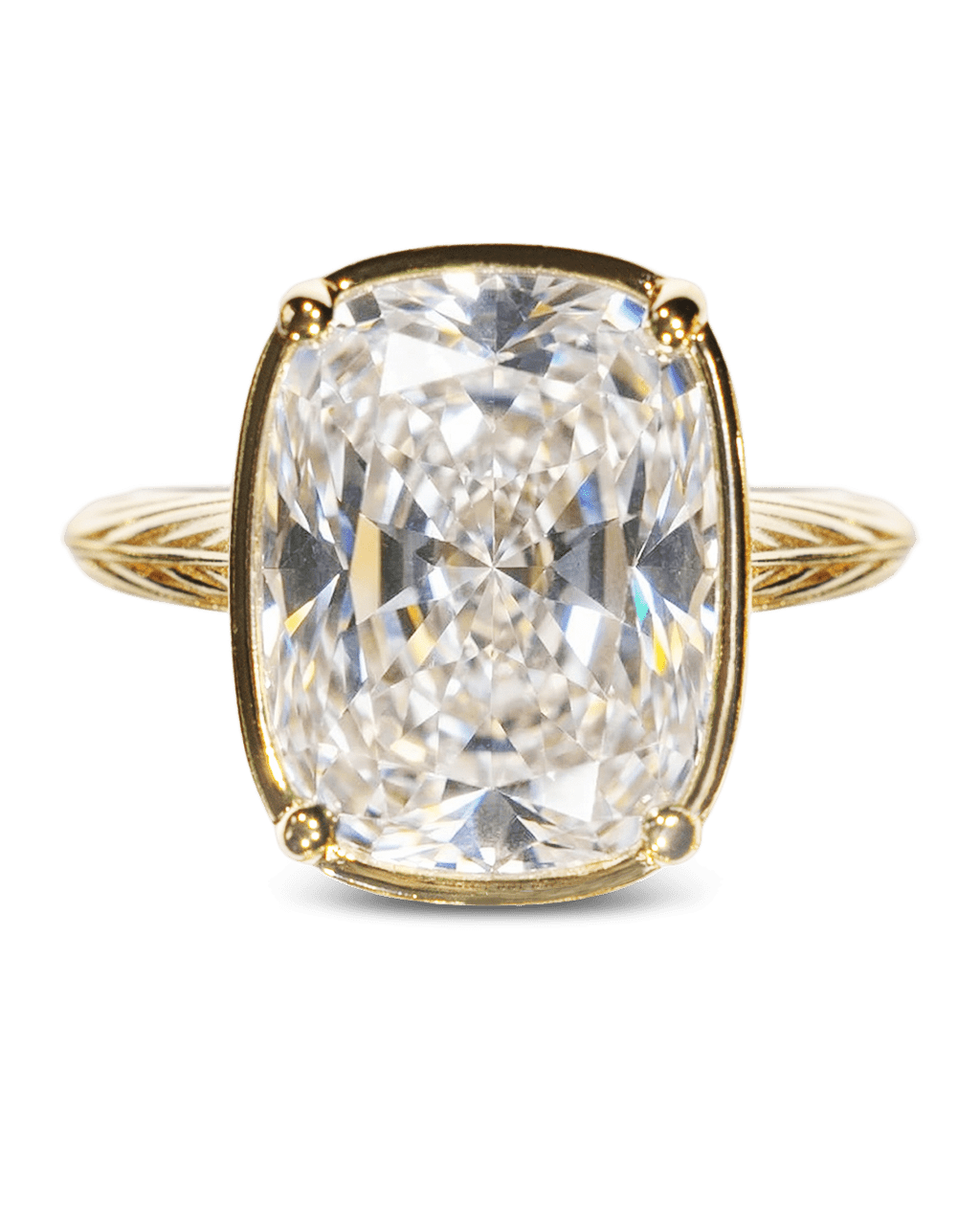 Bague cocktail en argent sterling taille coussin – Bague d'apparat en oxyde de zirconium