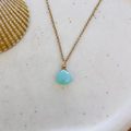 AQUA CHALCEDONY NECKLACE