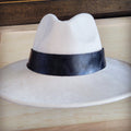 Wide Genuine Leather Black Hat Band Only 953y
