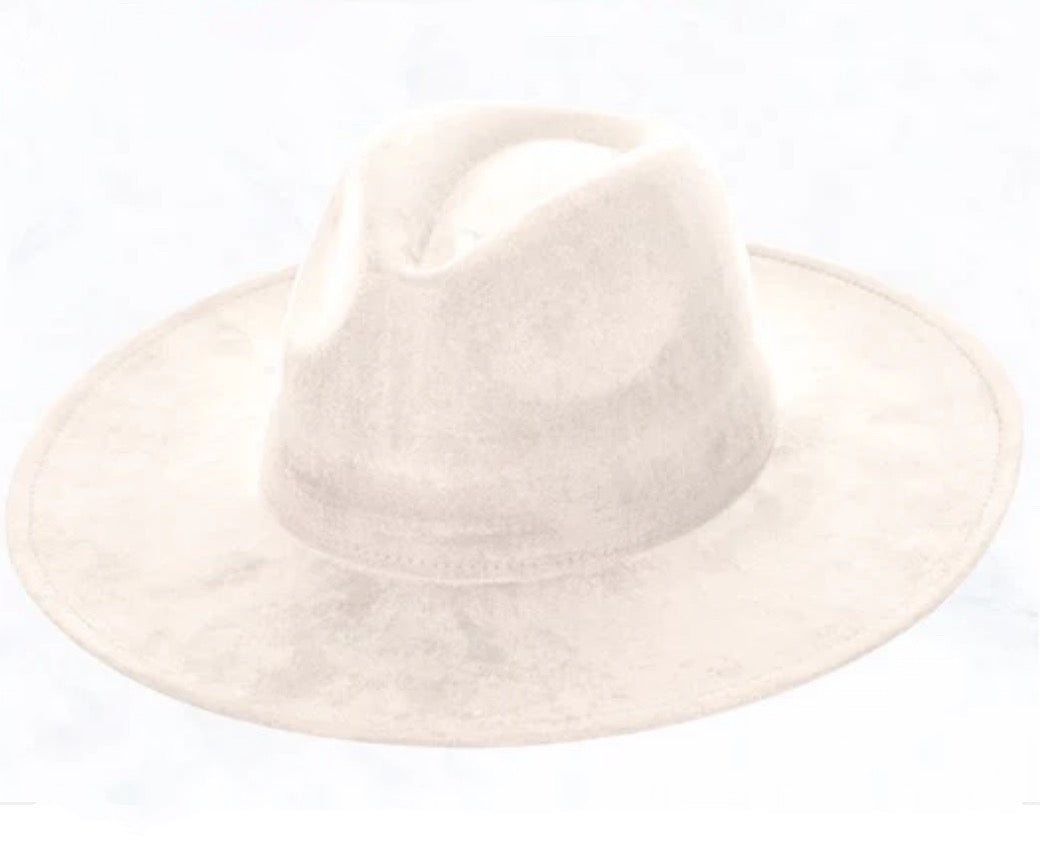 Tan Hide w/ Turquoise Slab Leather Band + Choice of Boho Hat 985t