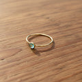 14k gold filled BLUE APATITE GEMSTONE RING