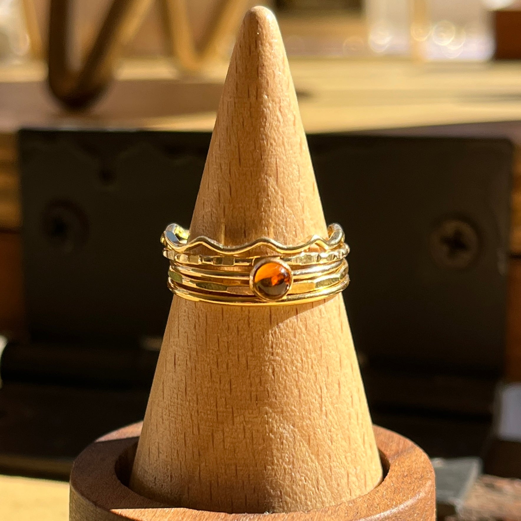 14k gold-fill or sterling silver FULL STACKING RING SET