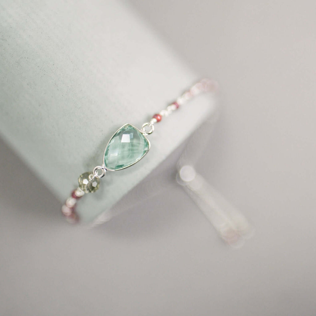 Green Amethyst Gold Isla Bracelet