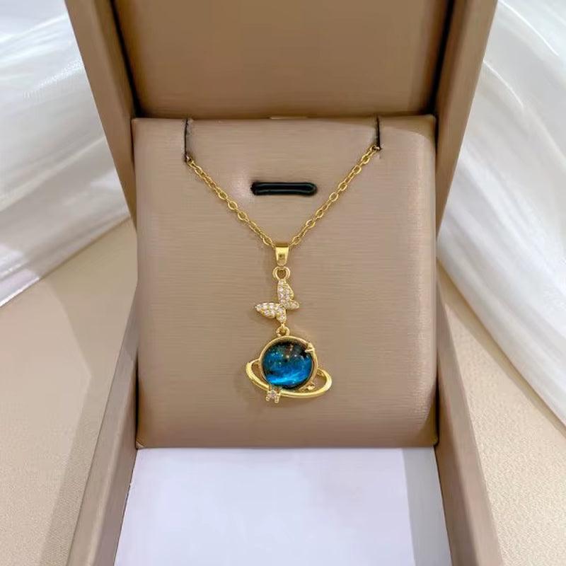 Luna Bloom Butterfly Tassel Necklace – Grace in Every GlimmerA Dance of Light, Elegance, and FantasyDelicate yet bold, the Luna Bloom Butterfly Tassel Necklace is a tribute to femininity, freedom, and the beauty of fine detailRemoloxLuna Bloom Butterfly Tassel Necklace