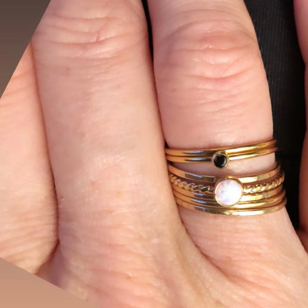 14K Gold Filled "MARIA" OPAL RING