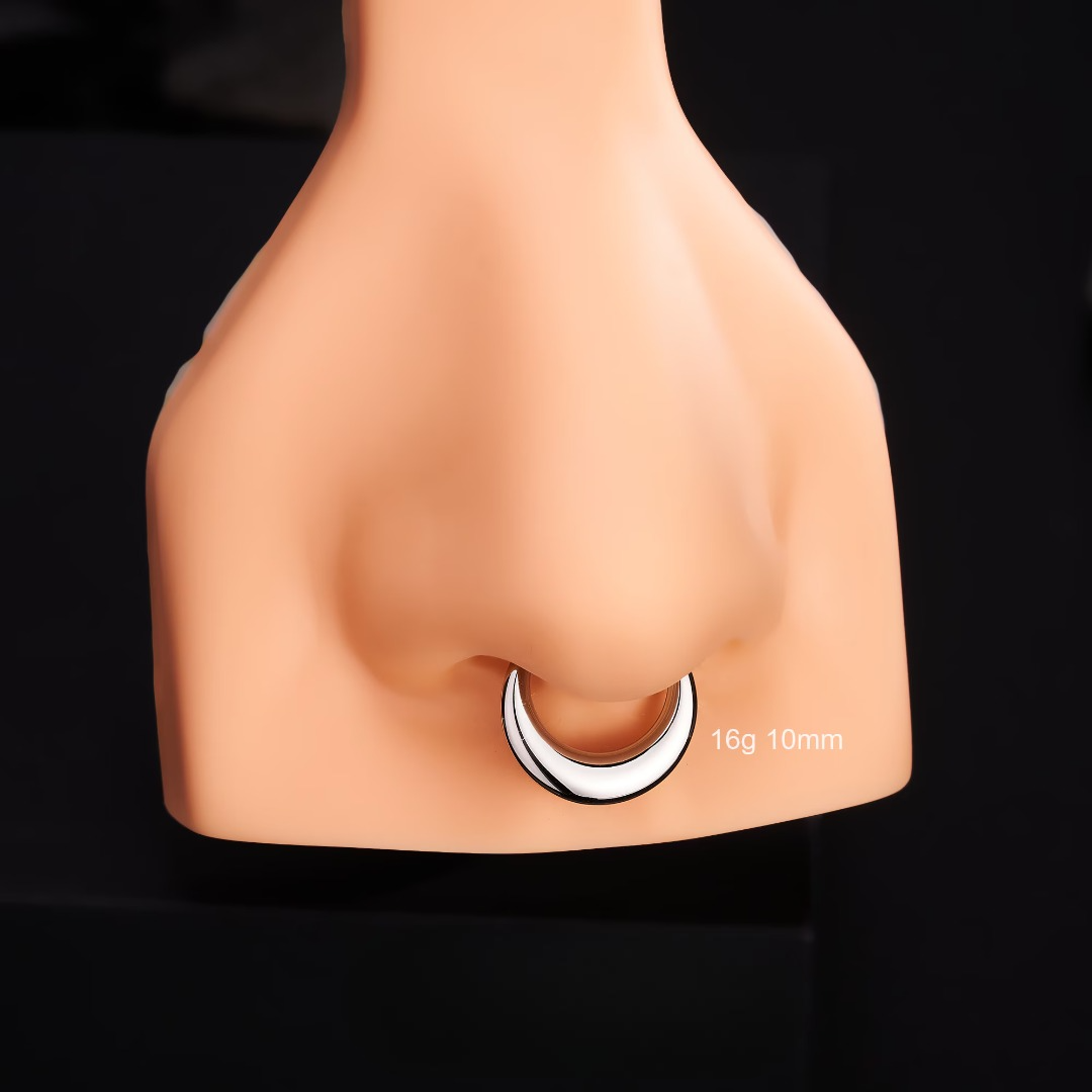 Lunar Bold Septum Clicker – Geformter Glanz für einen kompromisslosen Stil